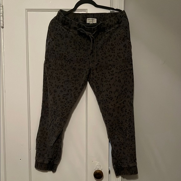 Anthropologie Other - Anthropologie Leopard Print Jogger Pants
